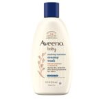 Aveeno Baby Soothing Hydration Creamy Body Wash with Natural Oatmeal, Baby Bath Wash for Dry & Sensitive Skin, Hypoallergenic, Fragrance-, Paraben- & Tear-Free Formula, 8 fl. oz