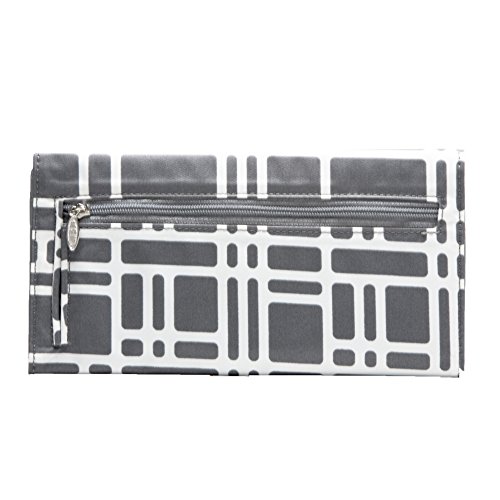 Big Skinny Women's Leather Slimvelope Tri-Fold Checkbook Slim Wallet, Holds Up to 40 Cards, Lightweight,slim, Graphite Cobble - Image 9