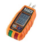 Klein Tools RT250 GFCI Outlet Tester with LCD Display, Electric Voltage Tester for Standard 3-Wire 120V Electrical Receptacles,Green/Red