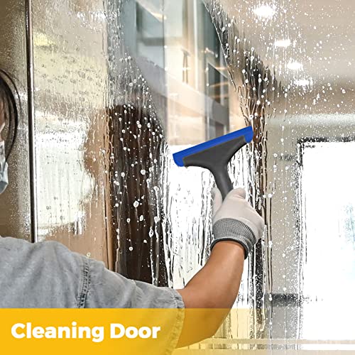 Gomake Small Silicone Squeegee Window Shower Squeegee Tool,Auto Water Blade for Car Windshield, Window, Mirror, Glass Door,Bathroom - Image 3