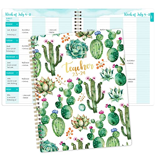 2023-2024 Teacher Planner - Lesson Planner 2023-2024 from July 2023 - June 2024, 8'' x 10'', Lesson Plan Book, Weekly & Monthly Lesson Planner with Quotes - Image 3